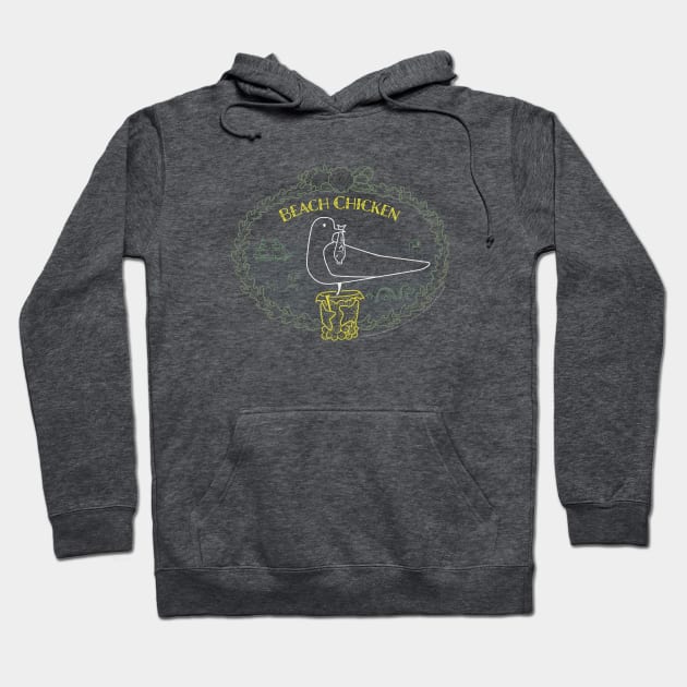 Beach Chicken Hoodie by Third Unit